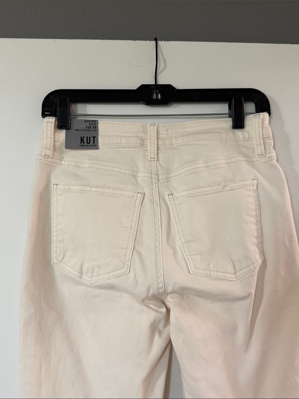 Kut from the Kloth Off-White Straight-Leg Jeans - Picture 6 of 10